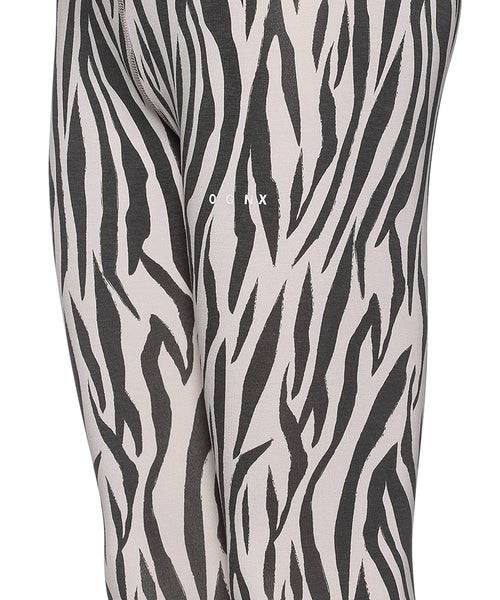 Ognx Leggings Zebra Tencel™ Bio Baumwolle - weiss Räumungsverkauf