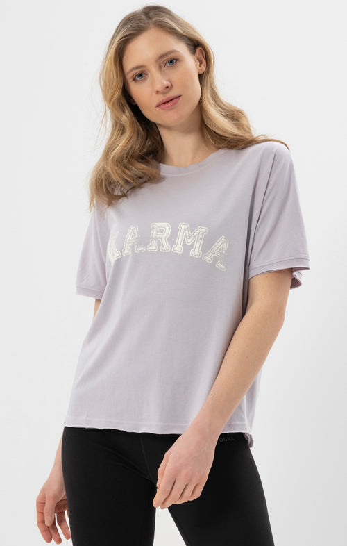 Ognx Yoga Boxy T-Shirt Karma Bio Baumwolle Tencel™ Sora - lila Riesige Ersparnisse