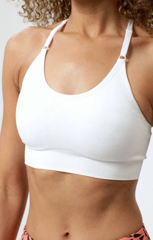 Ognx Sport Bra Crossback - Mittlerer Halt - weiss Tiefpreis