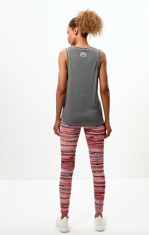 Ognx Basic Athletic Tank Rainbow Tencel™ - dunkelgrau melange Super Sparpreis