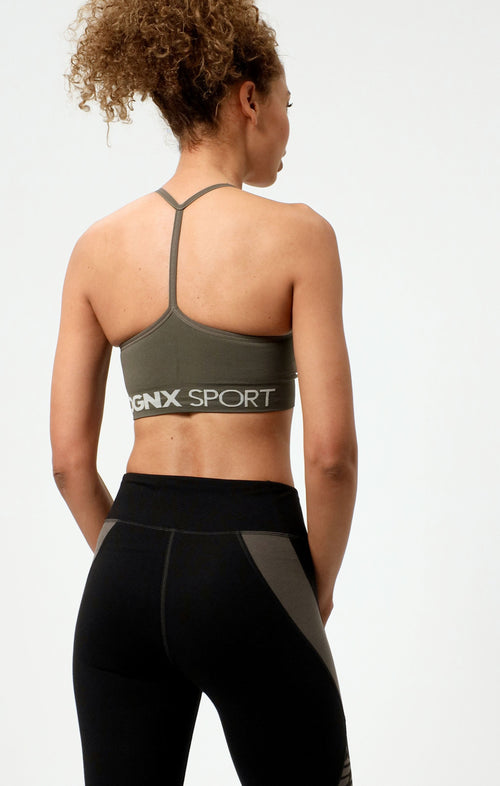 Ognx Sport Bra Crossback - Mittlerer Halt - grün Wochenangebot