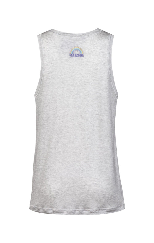 Ognx Basic Athletic Tank Rainbow Tencel™ - hellgrau melange Kostenlose Rückgabe