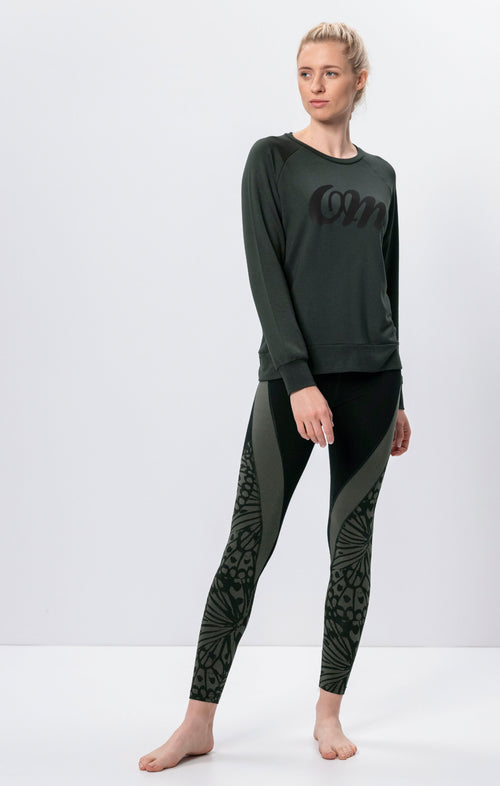 Ognx Lounge Sweater OM Tencel™ - grün Begrenzte Freigabe