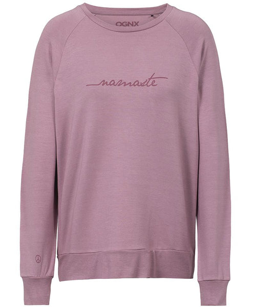 Ognx Lounge Sweater Namaste Tencel™ - rosa Letzte 3 Tage