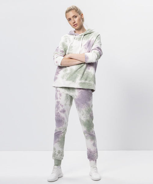 Ognx Batik Hoodie Bio Baumwolle - weiss Letzter Tag