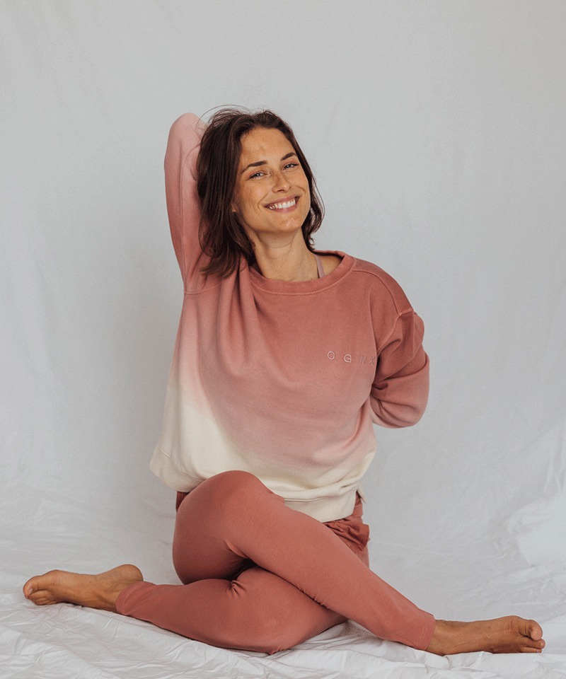 Ognx Sweatshirt Dip Dye Bio Baumwolle - rot Bis zu 65% Rabatt