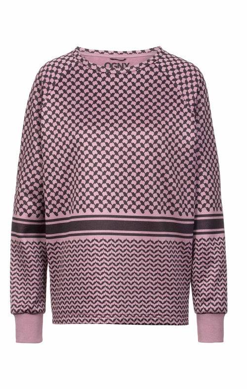 Ognx Sweatshirt Keffiah (Slim Fit) - rosa Vierteljährliche Förderung