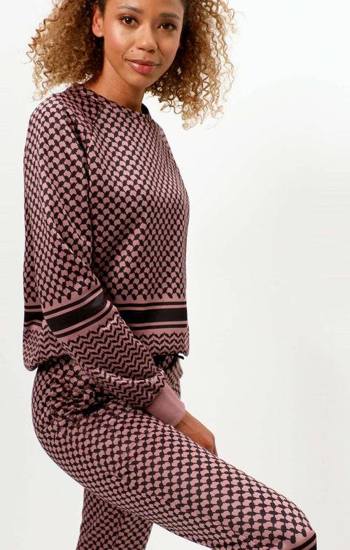 Ognx Sweatshirt Keffiah (Slim Fit) - rosa Vierteljährliche Förderung