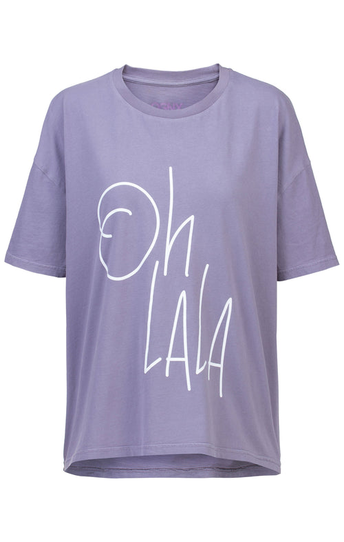 Ognx Soft Boxy T-Shirt Ohlala Bio Baumwolle - lila Riesige Rabatte