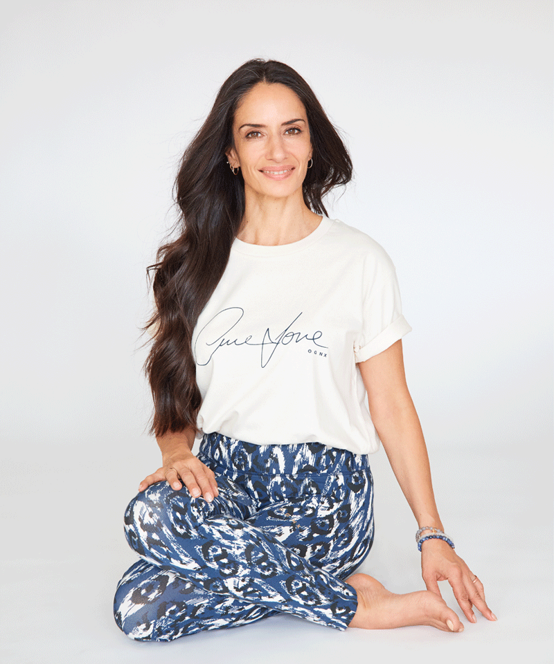 Ognx Leggings Ikat Bio Baumwolle - blau Kostenloser Versand international