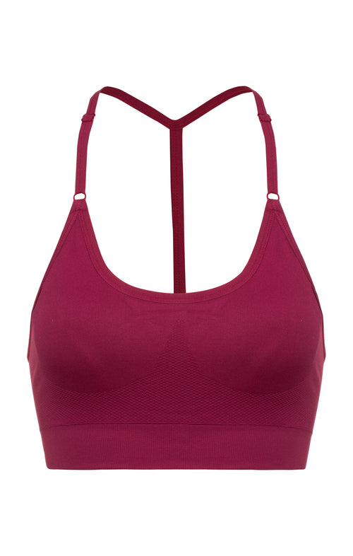 Ognx Sport Bra Crossback - Mittlerer Halt - rot Begrenzt auf 3 Tage