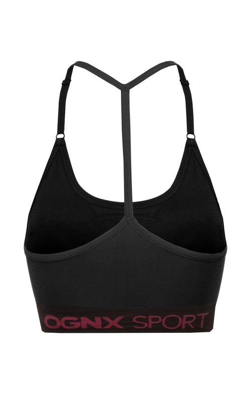 Ognx Sport Bra Crossback - Mittlerer Support - schwarz Hotsell
