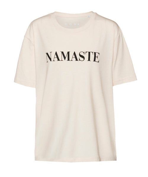 Ognx Loose T-Shirt Namaste Bio Baumwolle - schwarz Meist gekauft