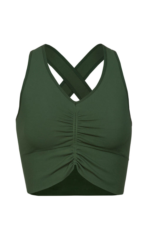 Ognx Yoga BH Cropped - Mittlerer Halt - Polyester ♻️ - grün Blitzverkäufe