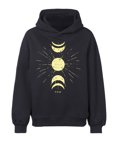 Ognx Boxy Hoodie ReConnect by Sinah Diepold - Kale & Cake - schwarz Kostenloser Versand