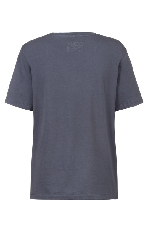 Ognx Loose T-Shirt Egalite Bio Baumwolle - grau Fabrikpreis