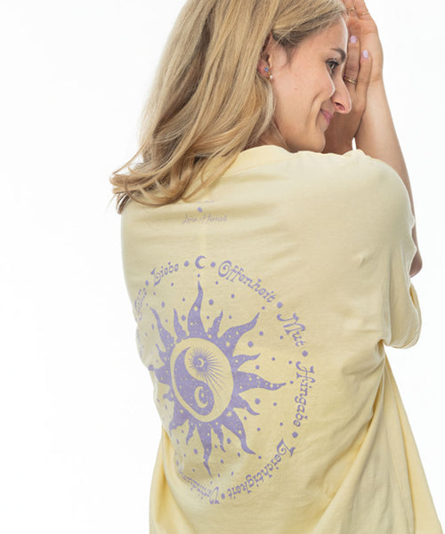 Ognx Boxy T-Shirt Daily Reminders by Luisa Harisch - gelb Exklusivangebot