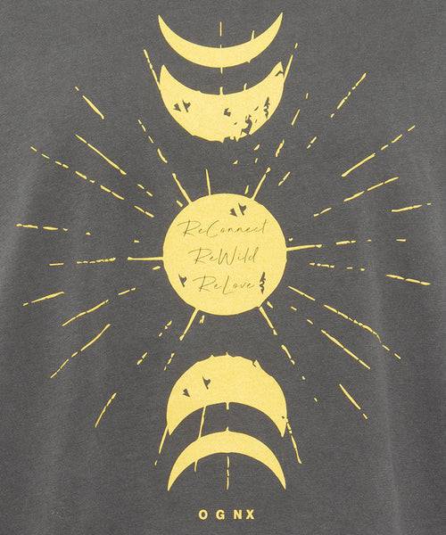 Ognx Boxy T-Shirt ReConnect by Sinah Diepold - Kale & Cake - grau Preisnachlass