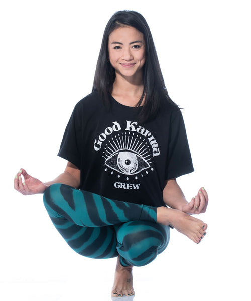 Ognx Boxy T-Shirt Good Karma Crew by LYLA Soul Yoga - schwarz