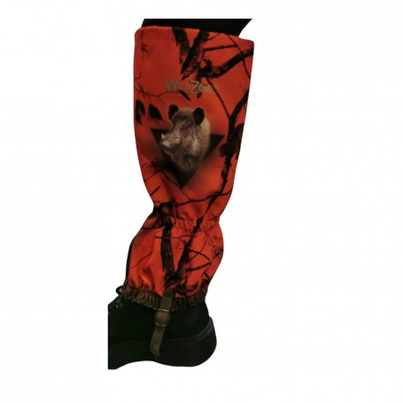 Parforce Gamaschen WILD ZONE camouflage mit wildschweinmotiv (orange) Online Shopping