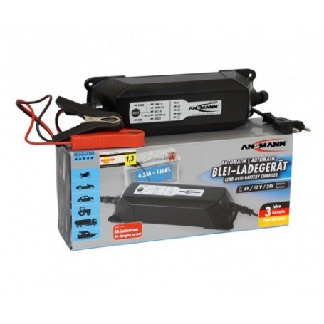 Parforce Ansmann Ladegerät für Blei-Säure 6/12/24V 4.5-160Ah 4A ANSMANN Blitzangebot