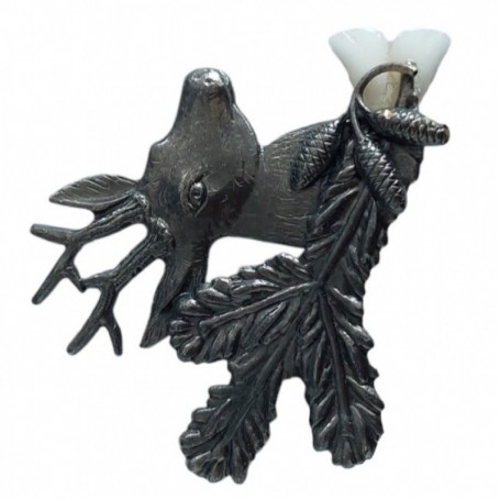 Parforce Anstecknadel mit Motiv von Hirsch und Tannenzweig, Zähne ARTURE (2667) Bis zu 50% Rabatt