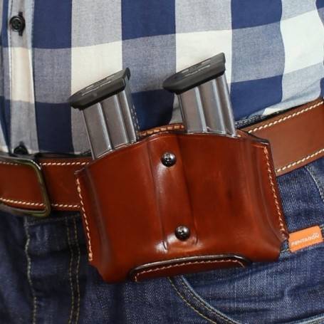 Parforce Zeitschriftentasche Falco Sig Sauer P320 4,7* Leder, braun F203-SSP320-R-BL Heißer Verkauf