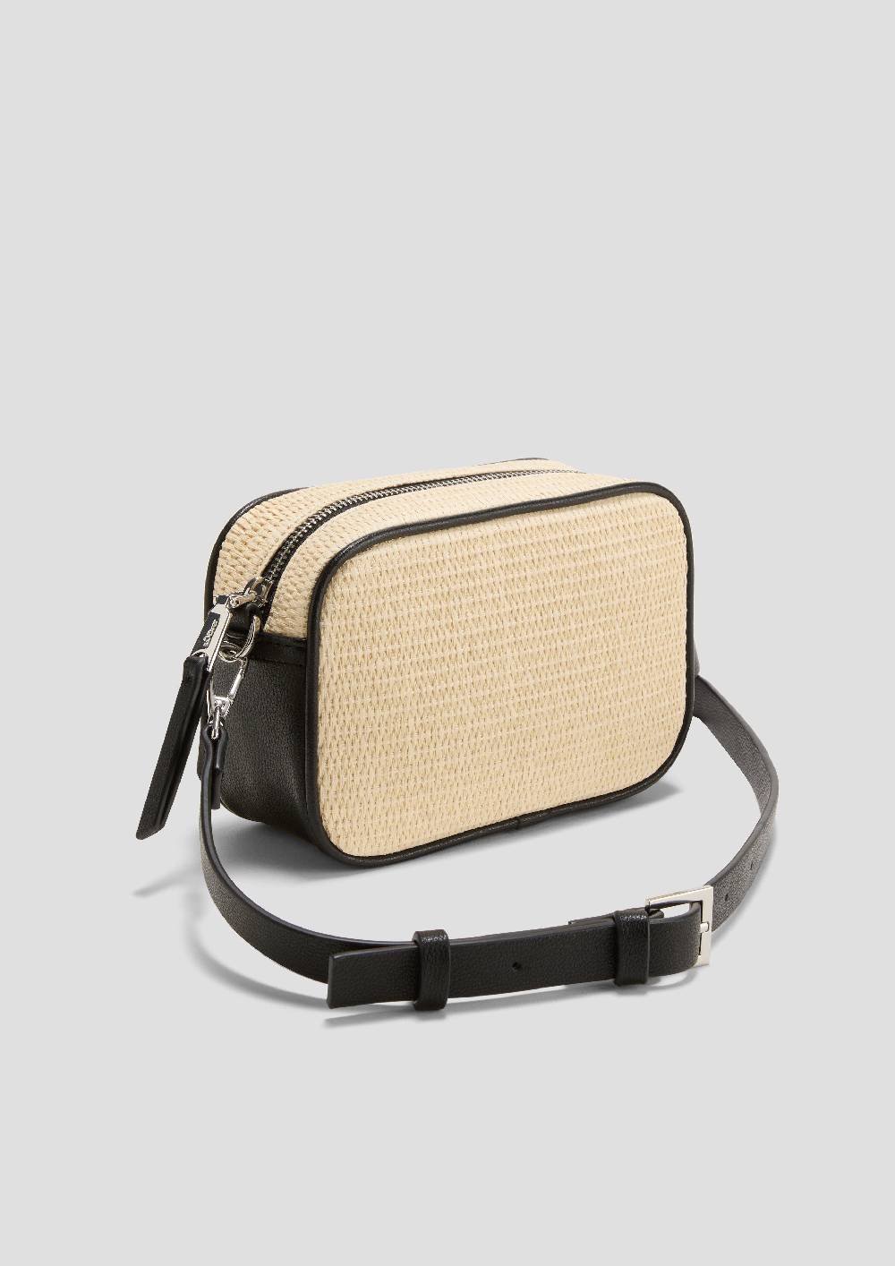 s.Oliver Schultertasche in Bast-Optik Begrenztes Angebot