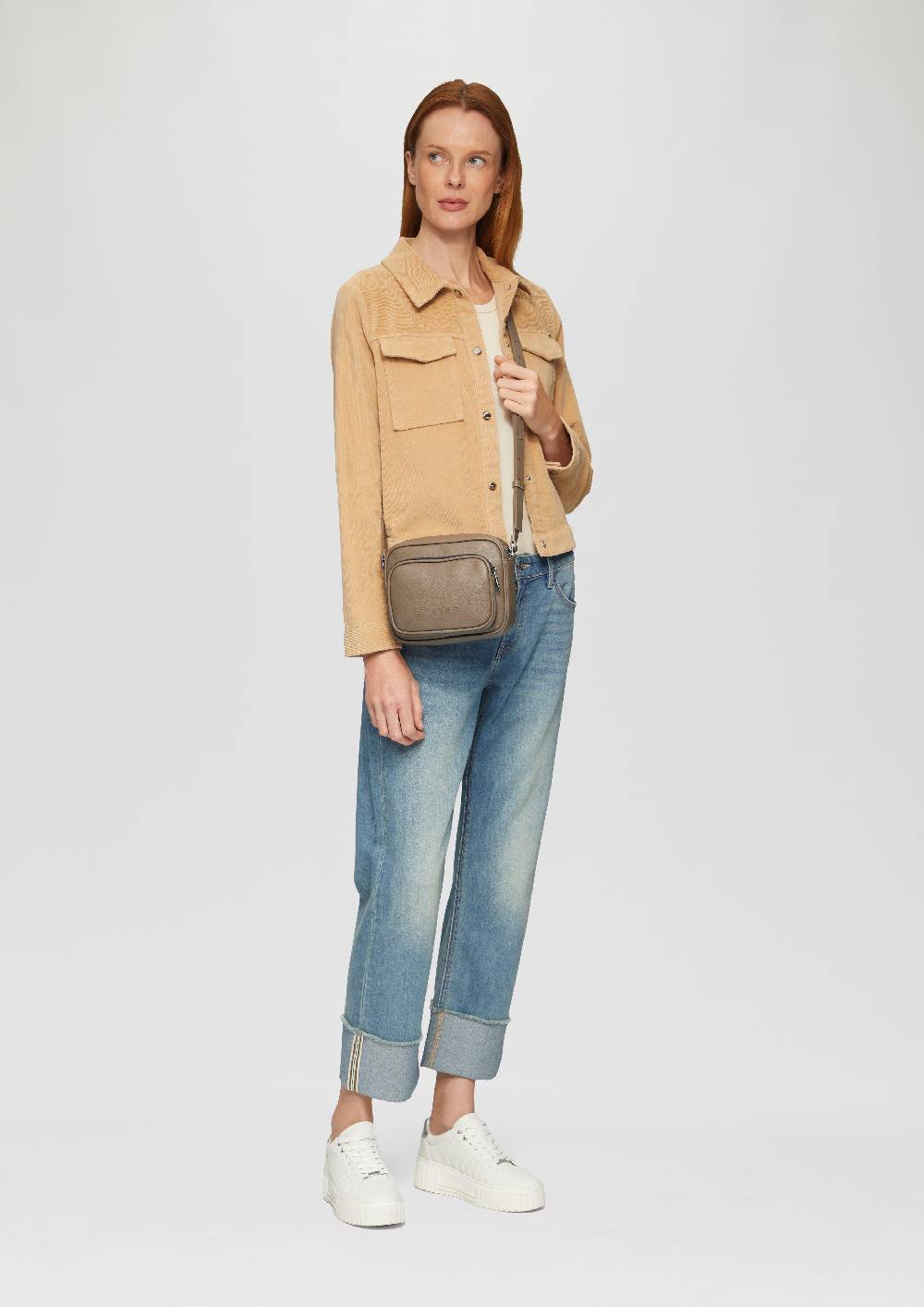 s.Oliver Große Camera-Bag in Leder-Optik Lagerräumung