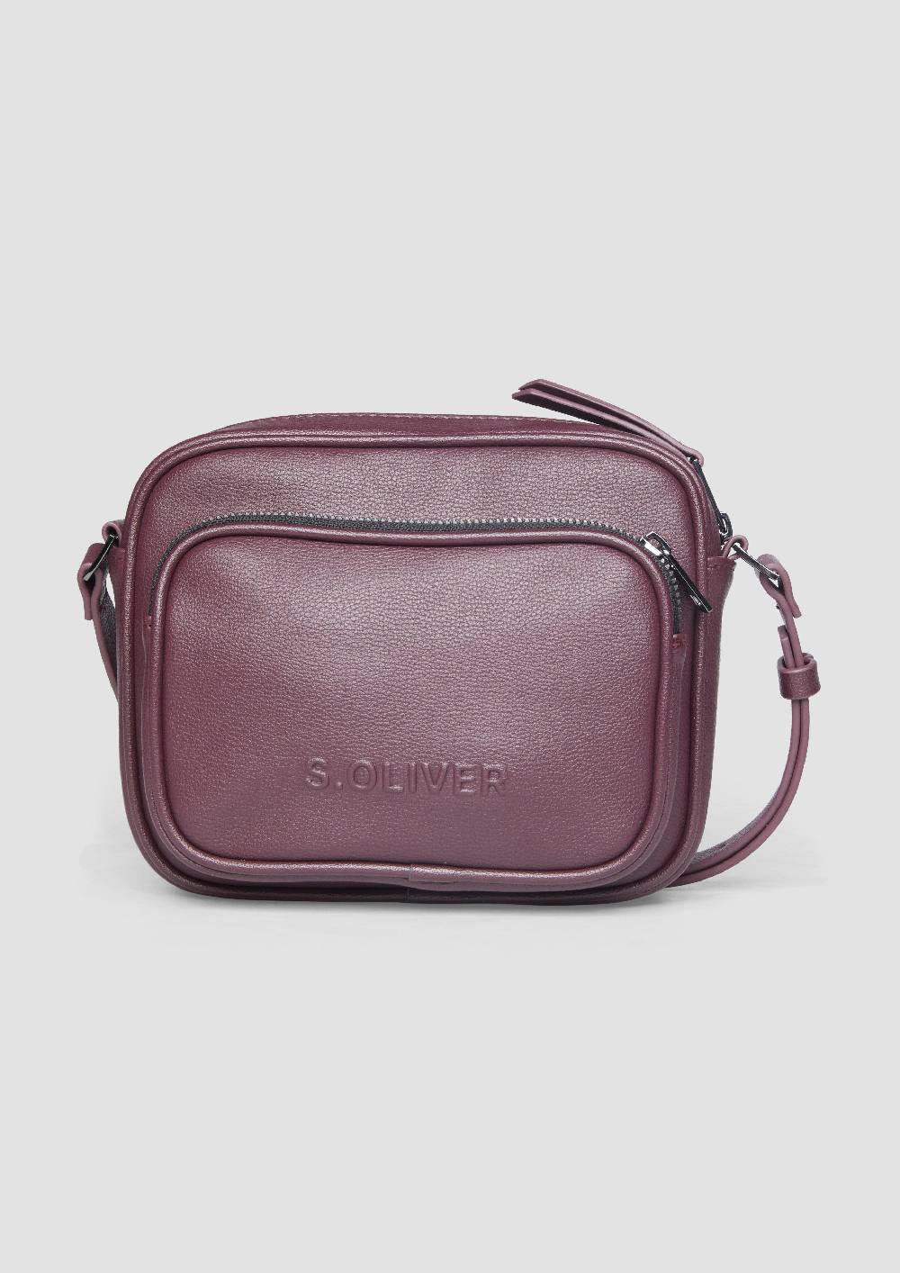 s.Oliver Große Camera-Bag in Leder-Optik Heißer Verkauf