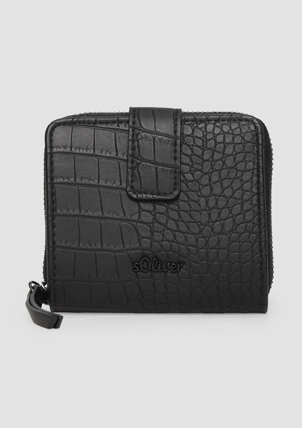 s.Oliver Portemonnaie mit Kroko-Struktur Online Outlet