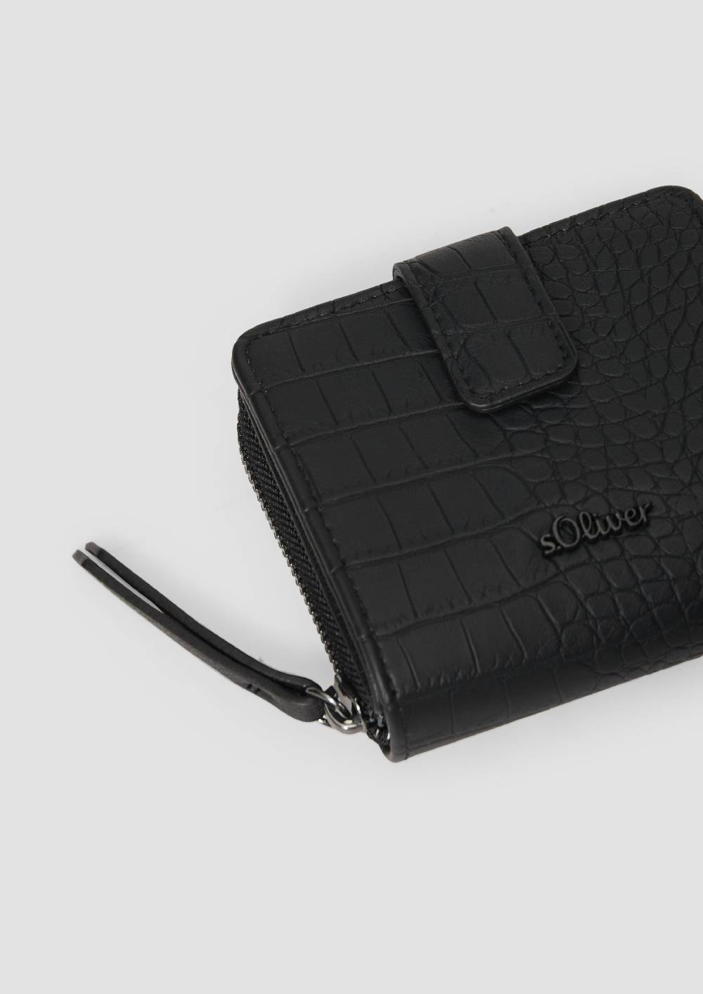 s.Oliver Portemonnaie mit Kroko-Struktur Online Outlet