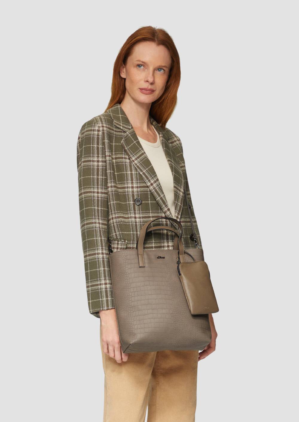 s.Oliver Mittelgroßer Shopper in Krokodilleder-Optik Neuheiten