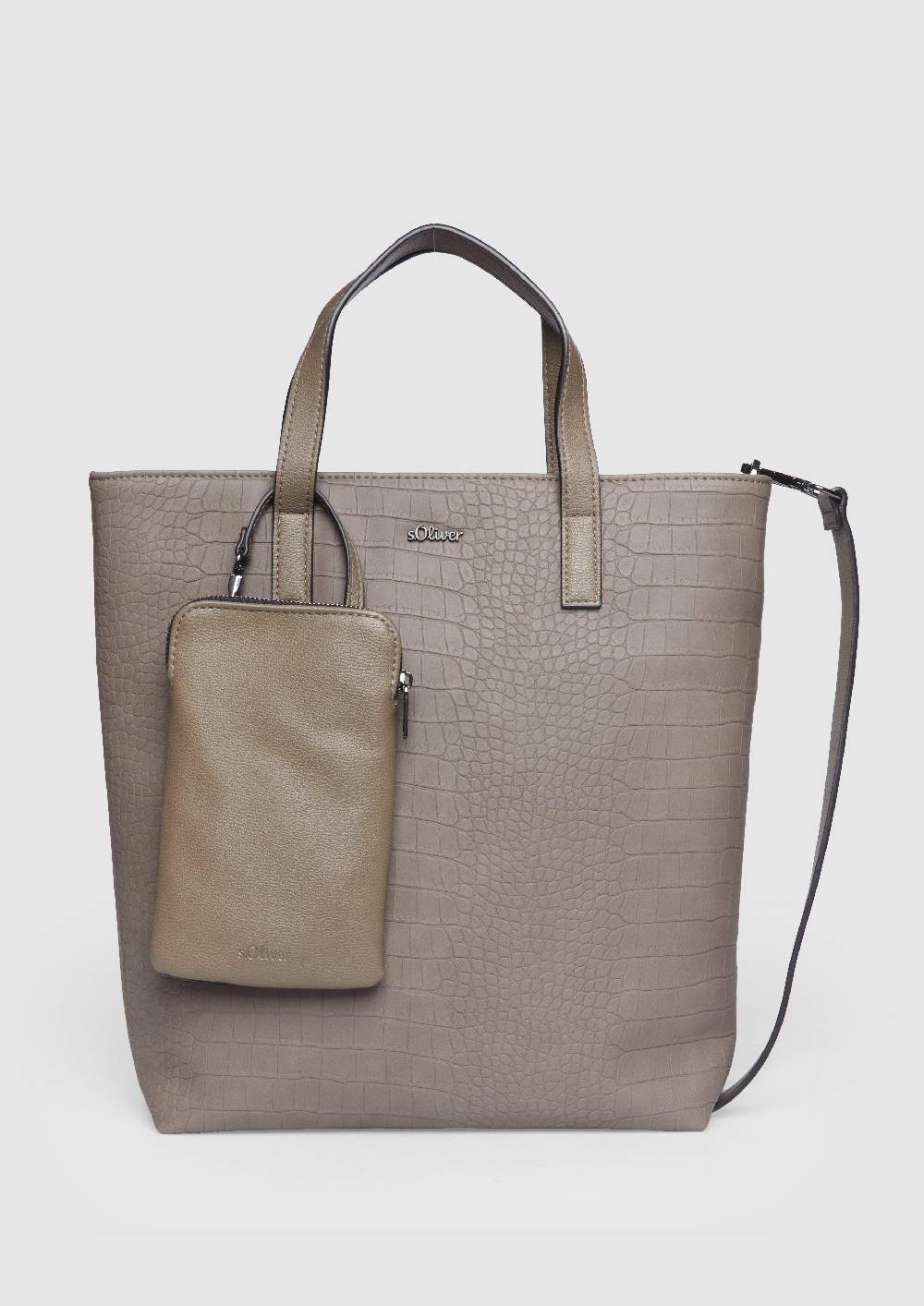 s.Oliver Mittelgroßer Shopper in Krokodilleder-Optik Neuheiten
