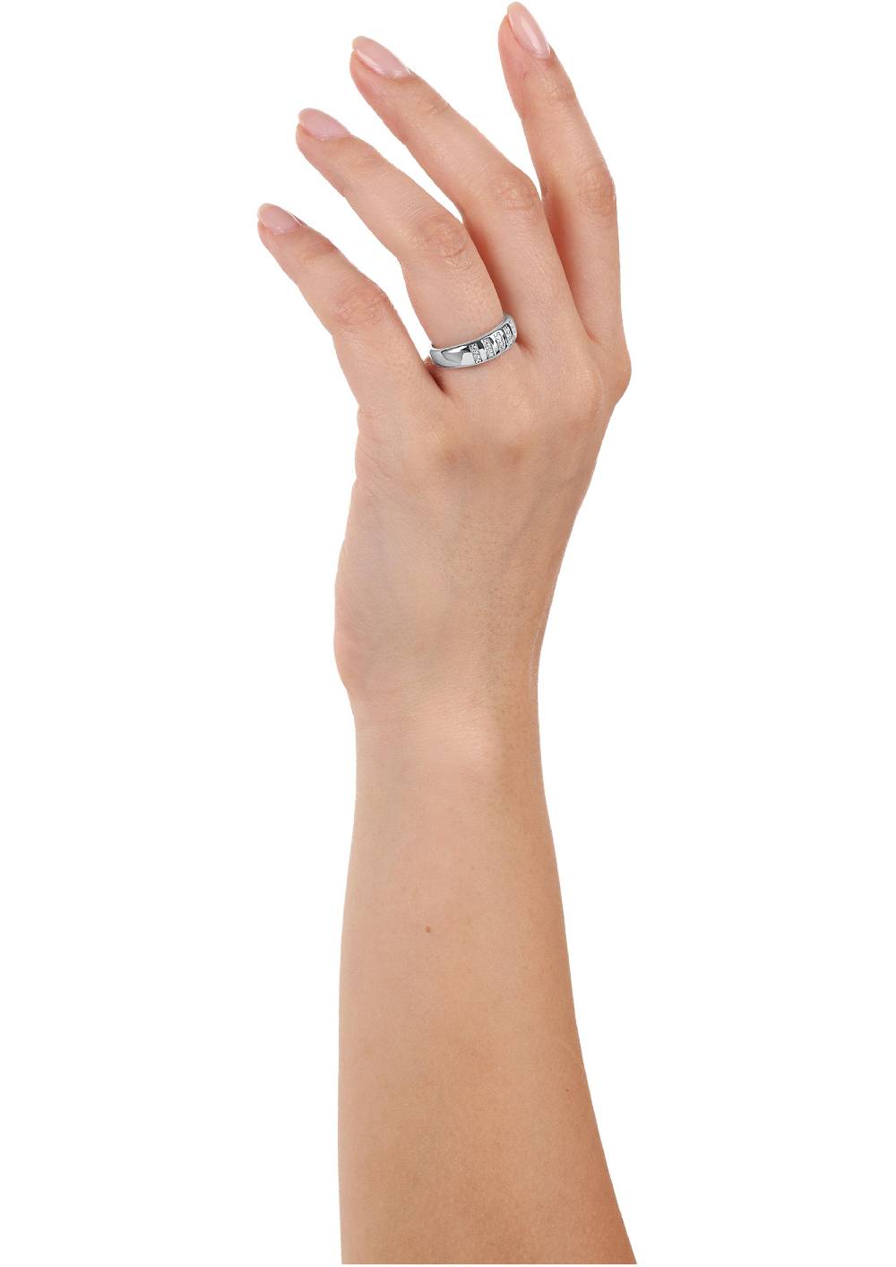 s.Oliver Silber-Ring mit Zirkonia-Steinen Saisonale Angebote
