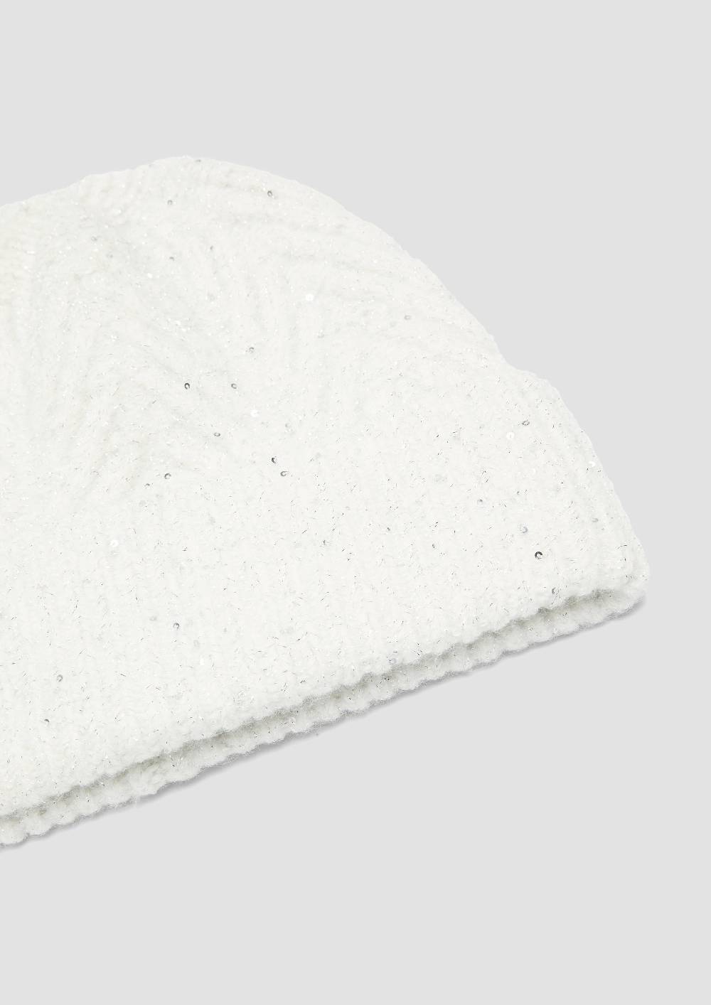 s.Oliver Strickmütze mit Glitzergarn Bis zu 50% Rabatt
