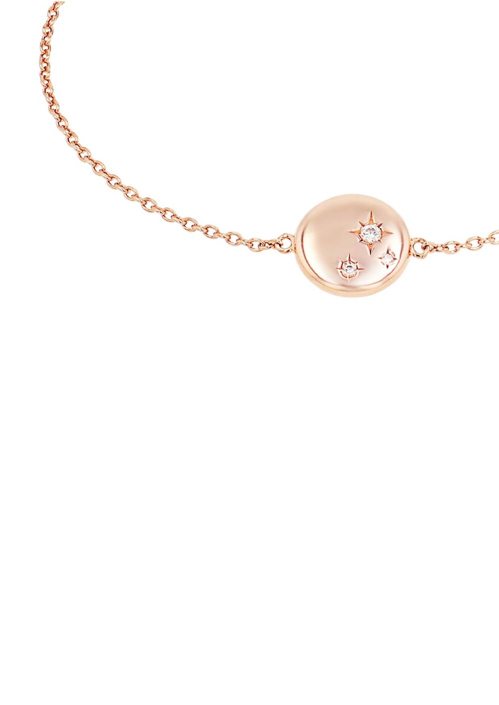 s.Oliver rosévergoldet Silber-Armband mit Stern-Motiv 50% Rabatt mit kostenlosem Versand