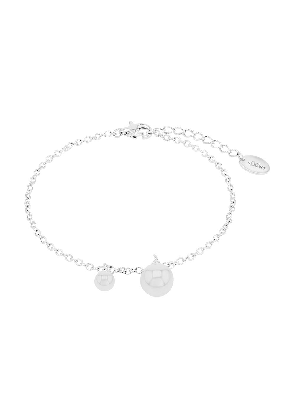 s.Oliver Silber-Armkette mit Zirkonia-Anhängern Begrenzt auf 3 Tage