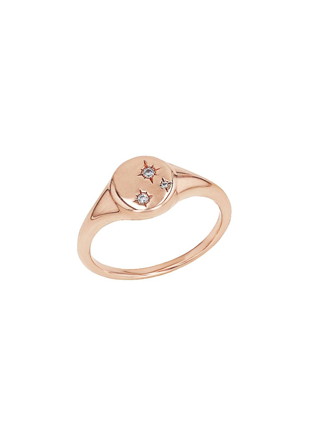 s.Oliver rosévergoldeter Silber-Ring mit Zirkonia-Steinen Black Friday Preise
