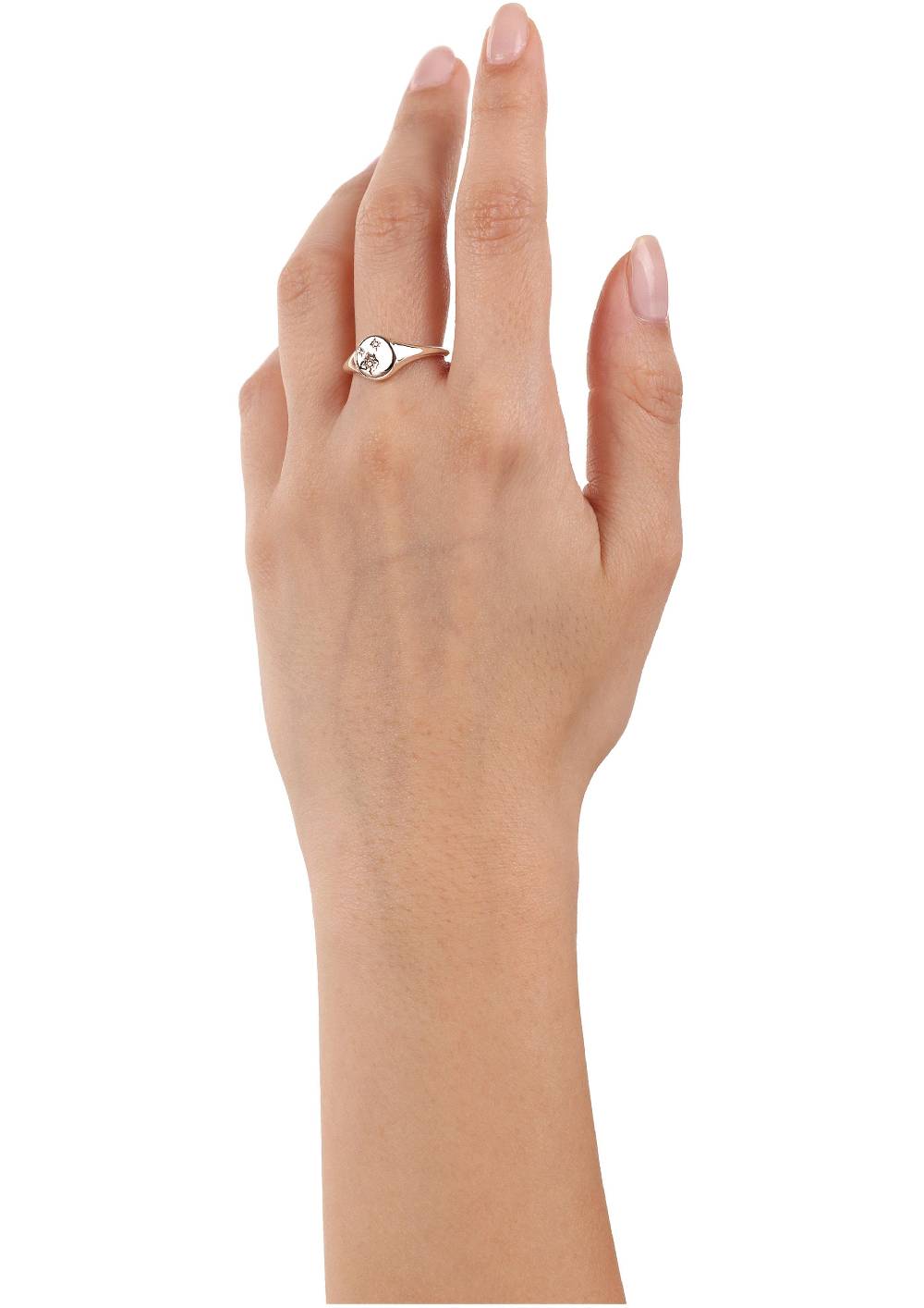 s.Oliver rosévergoldeter Silber-Ring mit Zirkonia-Steinen Black Friday Preise