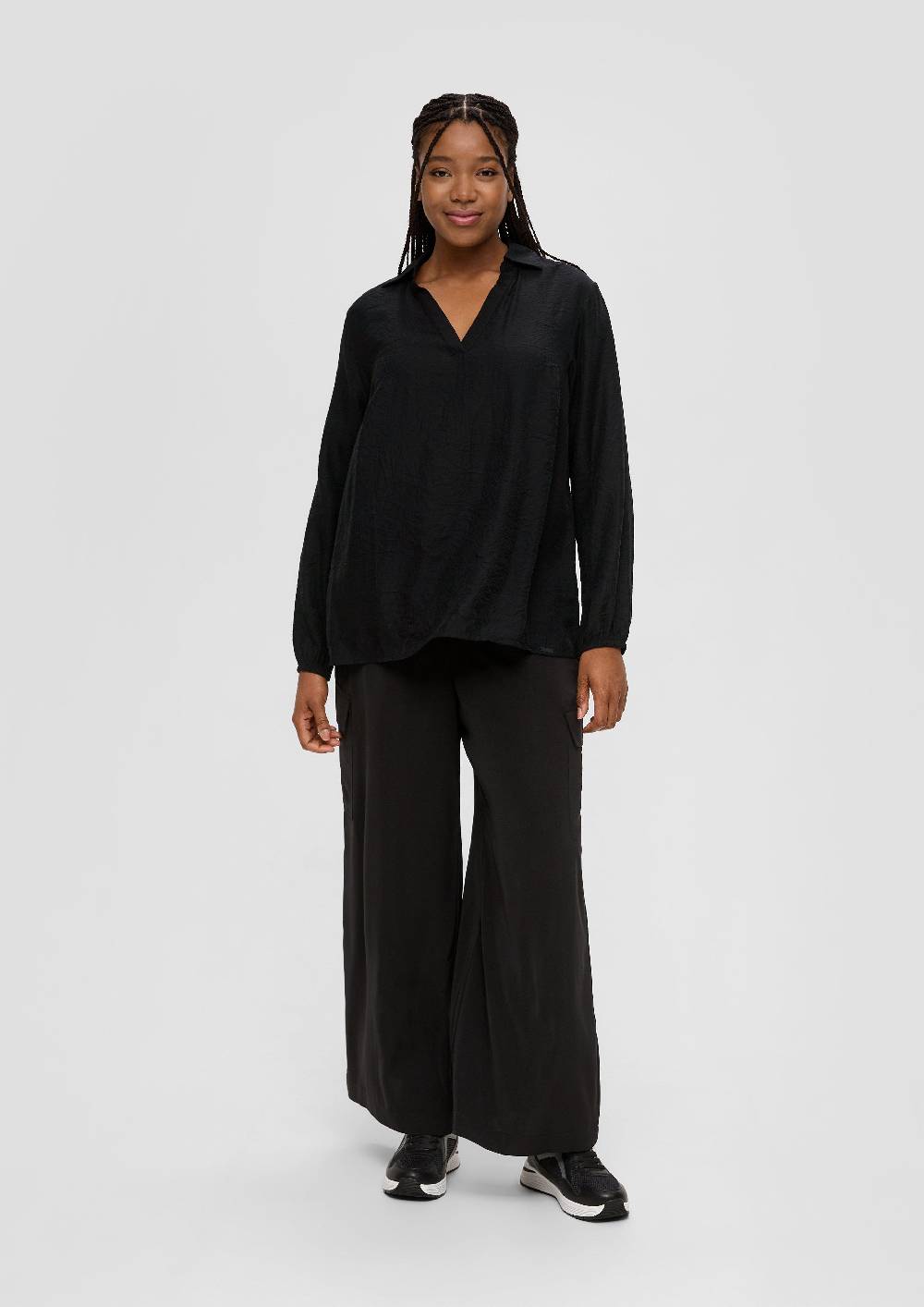 s.Oliver Hemdbluse mit Dobby-Struktur Fabrikpreis