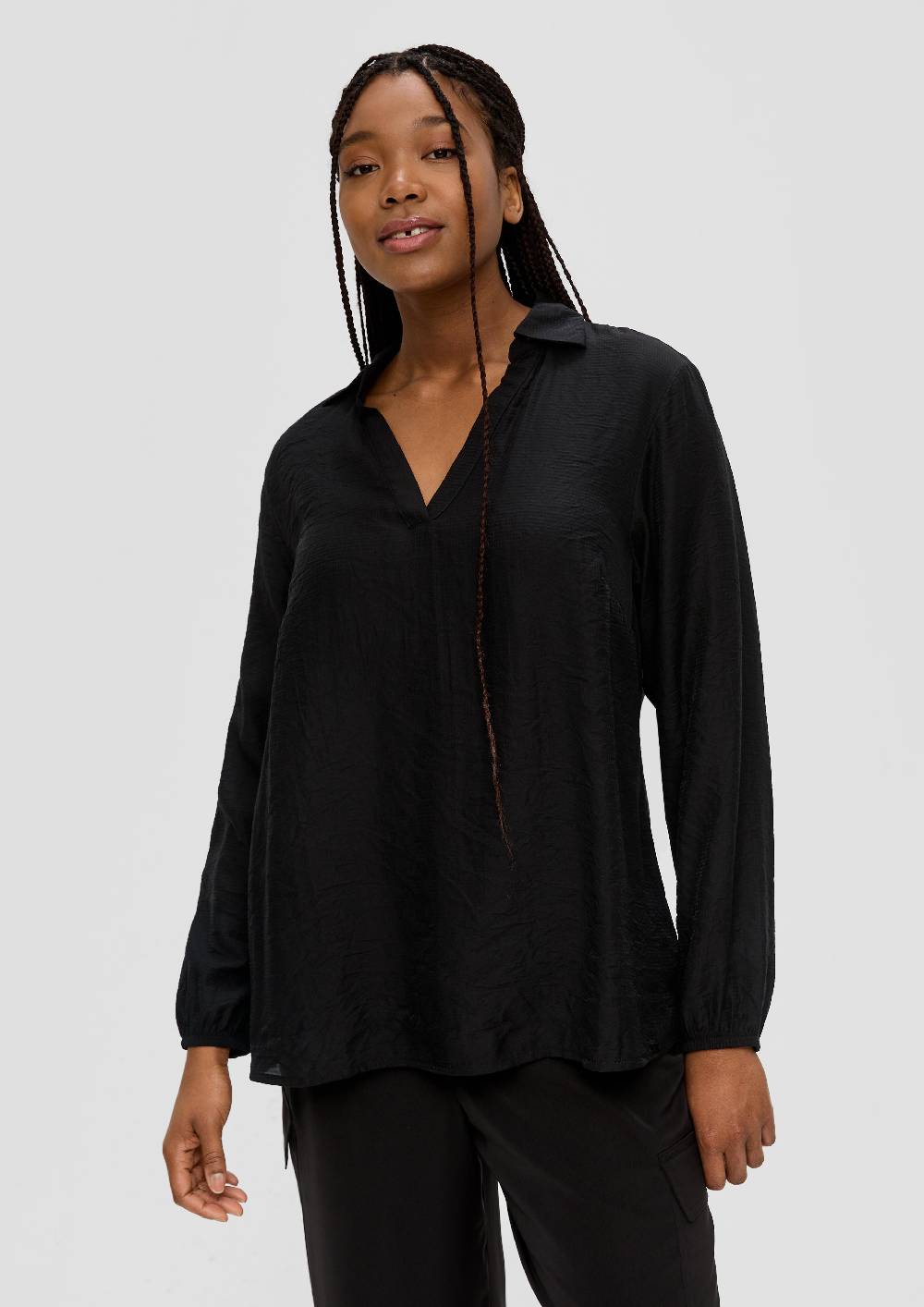s.Oliver Hemdbluse mit Dobby-Struktur Fabrikpreis