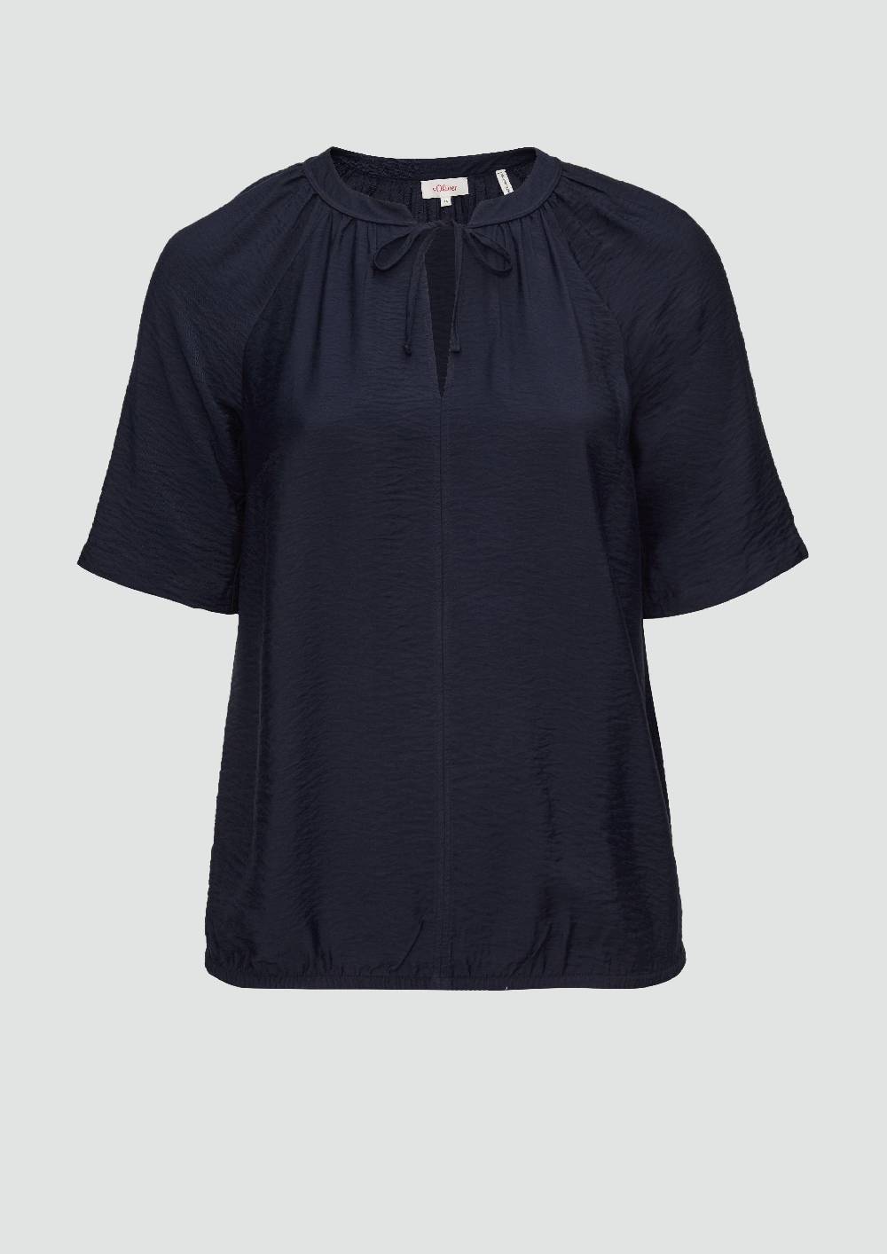 s.Oliver Bluse aus strukturierter Viskose Preisnachlass