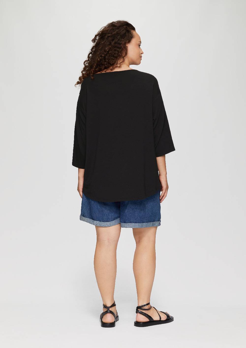 s.Oliver Shirt im Fabricmix und Loose Fit Black Friday