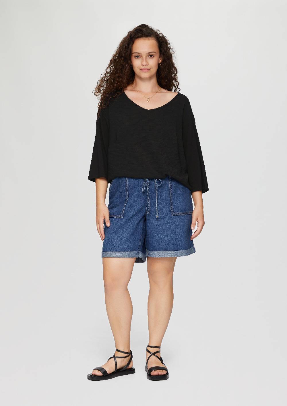 s.Oliver Shirt im Fabricmix und Loose Fit Black Friday
