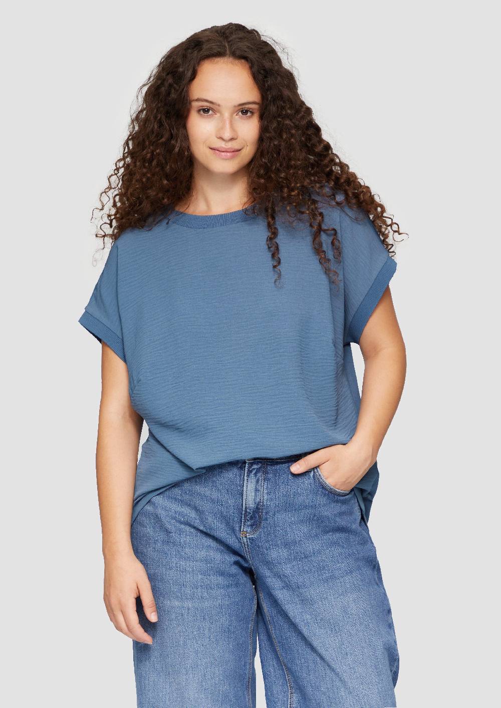 s.Oliver Materialmix-T-Shirt im Loose Fit Muttertagsangebot