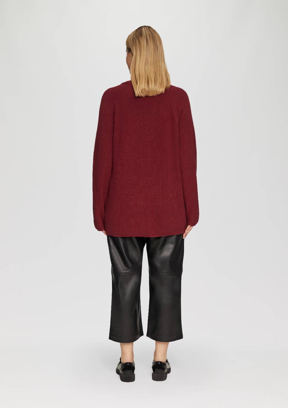 s.Oliver Strickpullover mit V-Ausschnitt im Loose Fit Lagerräumung