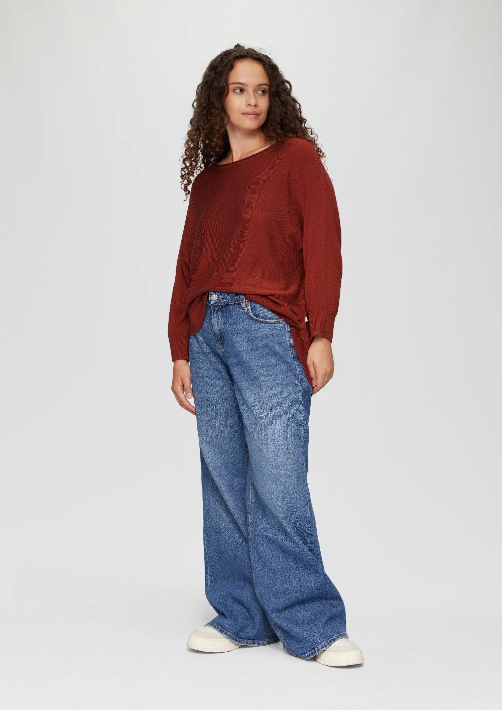 s.Oliver Viskosemix-Pullover mit Fledermausärmeln Top Angebot