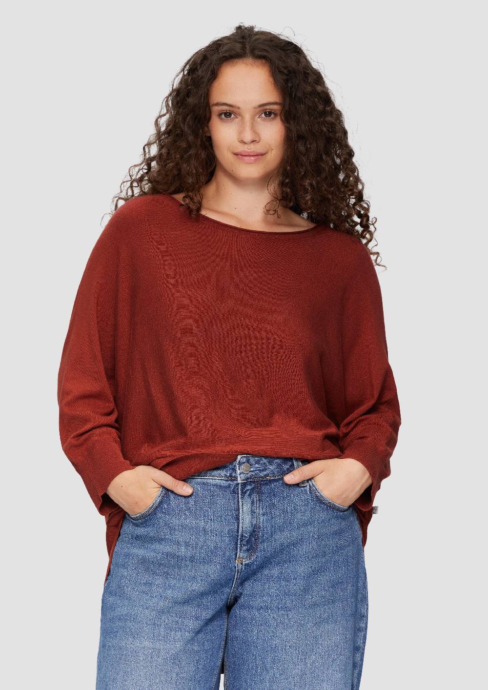 s.Oliver Viskosemix-Pullover mit Fledermausärmeln Top Angebot