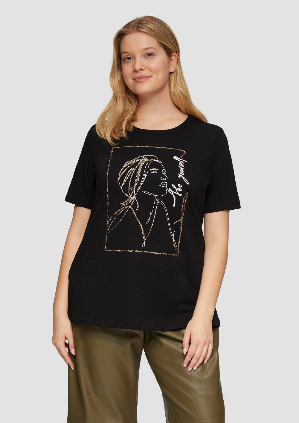 s.Oliver T-Shirt mit Stickerei-Artwork Neuheiten